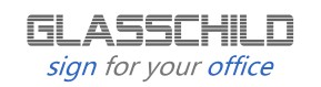 Glasschilder Onlineshop-Logo