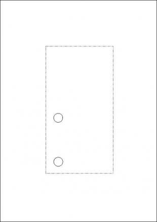 LEER INLET für Türschild V.016        170/90 mm - 2 Bohrungen