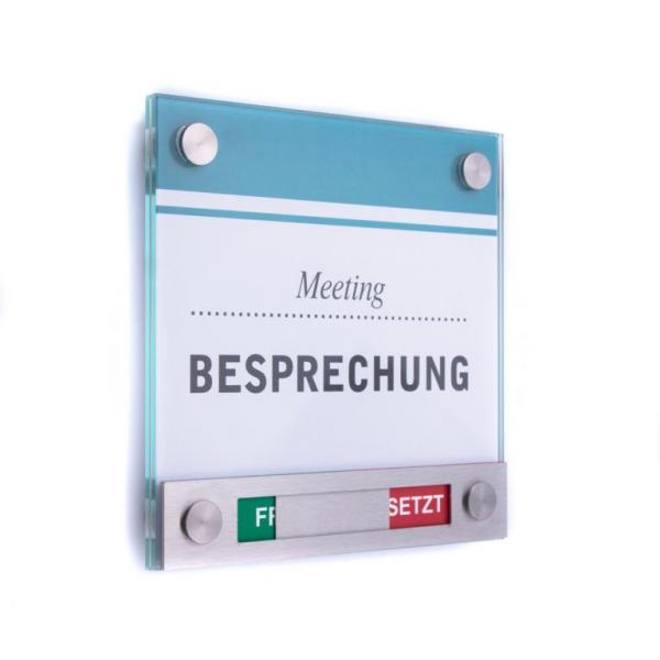 Hochwertiges Taktiles Türschild, 150 X 150 Mm, Weiß